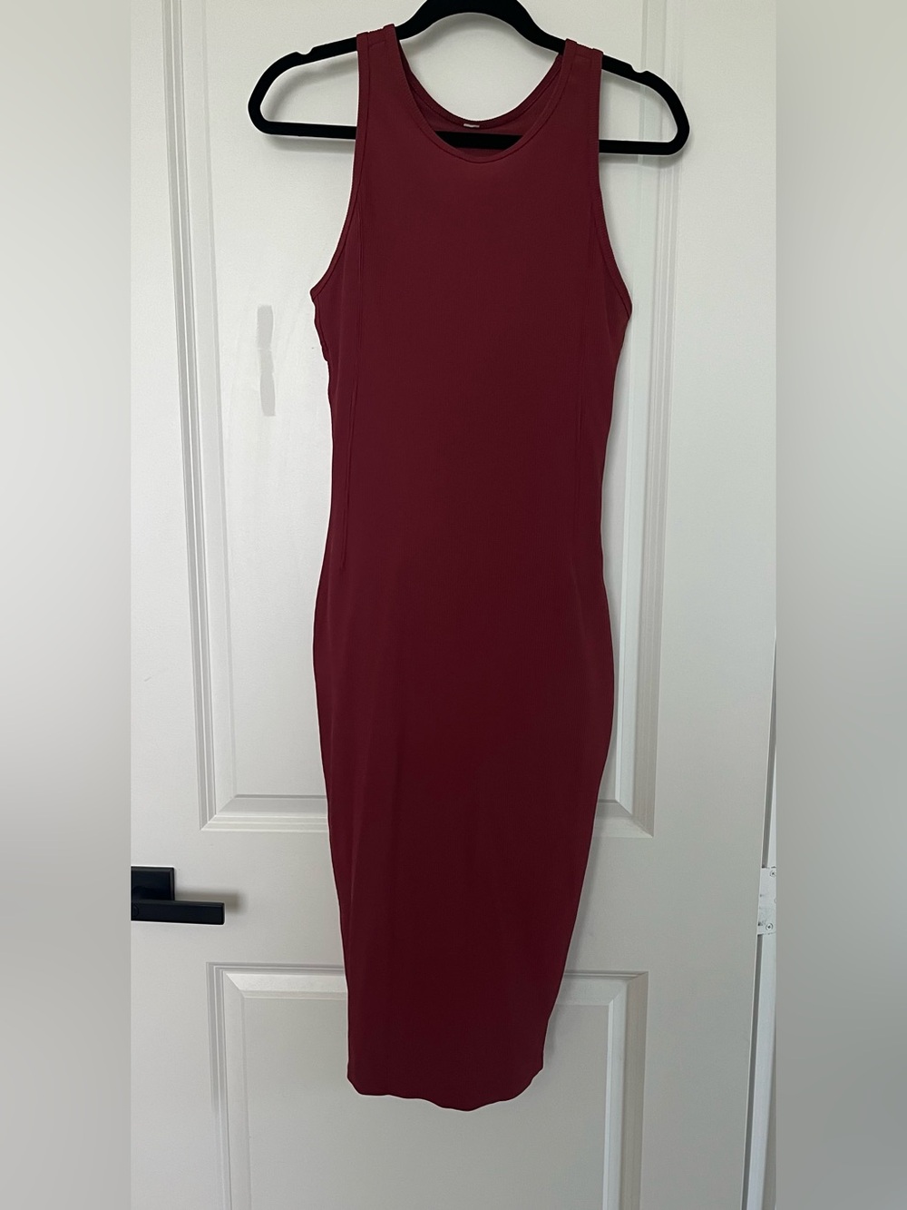 Lululemon Ribbed Sleeveless Burgundy Dress - Size 8